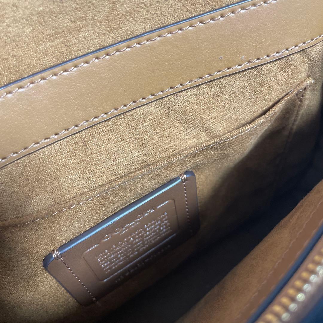 【美品】コーチ　ハンドバッグ　ショルダーバッグ　アイボリー