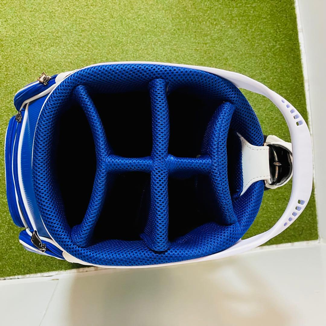 美品 アディダス adidas メンズ ゴルフ キャディバッグ 9.5型 カート