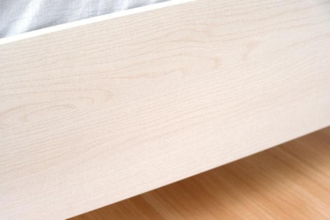 ３段階高さ調節可能 宮棚コンセント付ベッドフレームすのこベッド（シングル）904