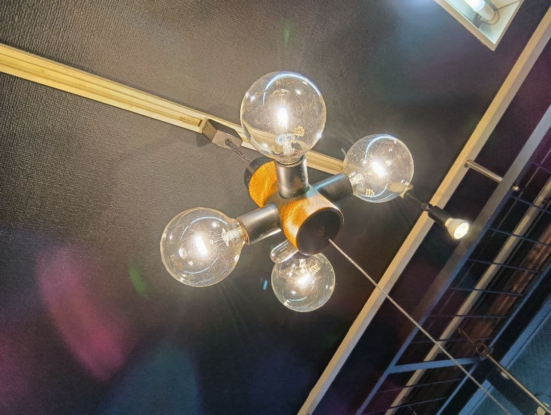 極希少　1970's　ナショナル　ミッドセンチュリー　モダン　ウッディー　ライト