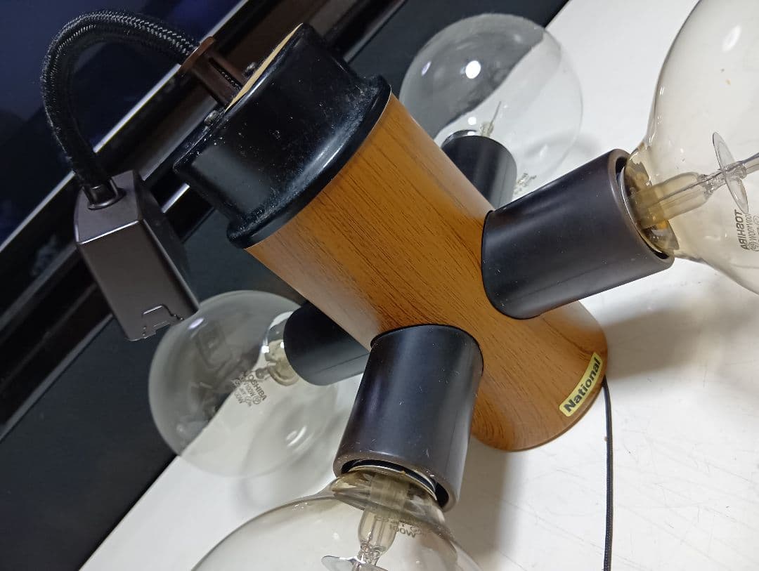 極希少　1970's　ナショナル　ミッドセンチュリー　モダン　ウッディー　ライト