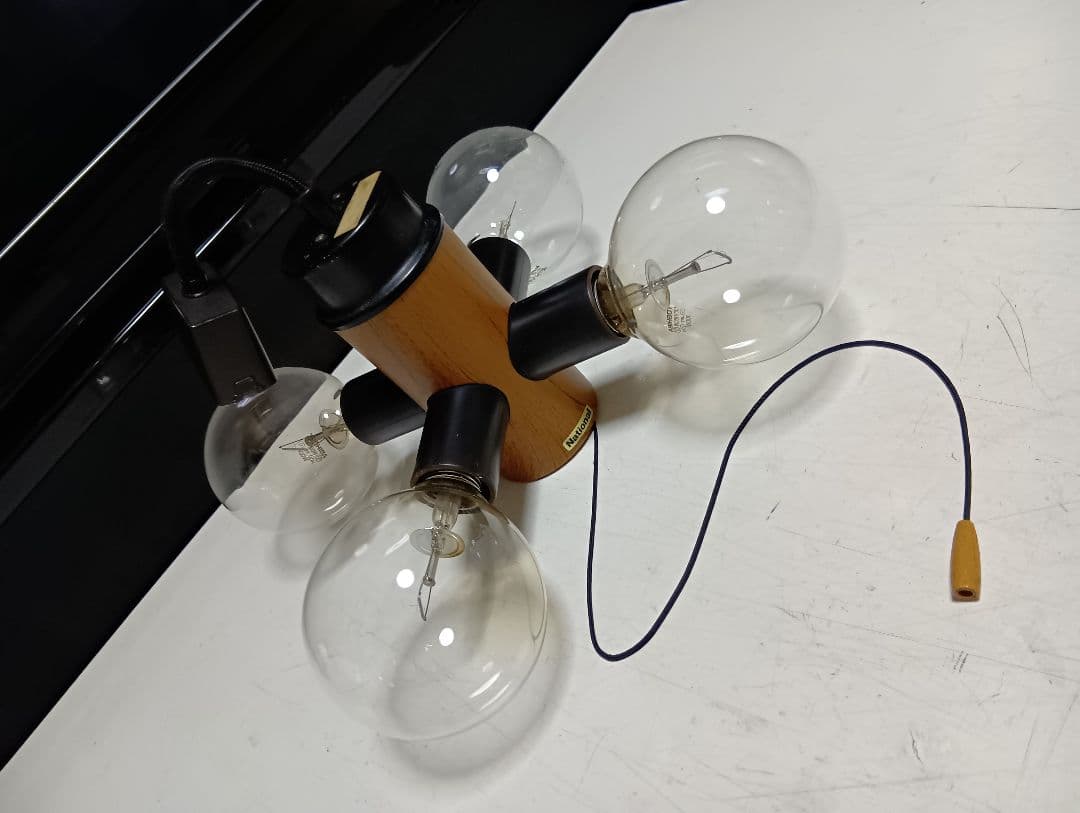 極希少　1970's　ナショナル　ミッドセンチュリー　モダン　ウッディー　ライト