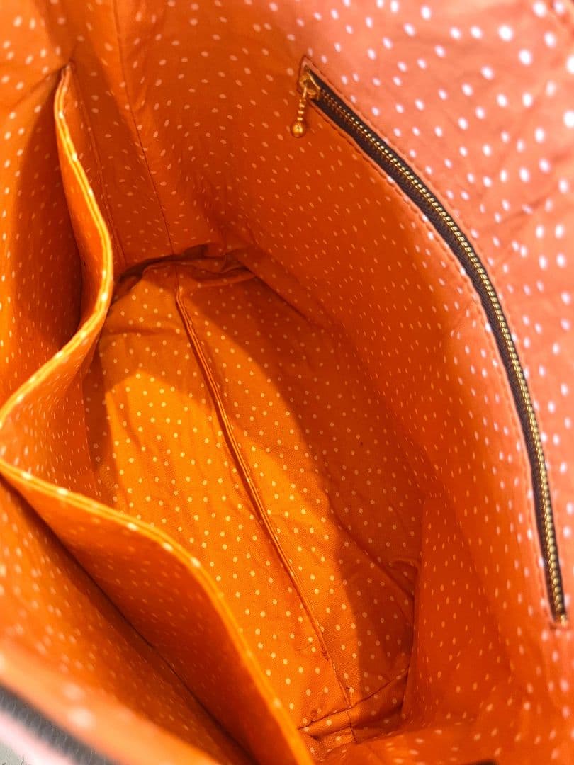 ロラライハリス♡テラコッタローズベロア♡刺繍のふんわり軽量ショルダーバッグ