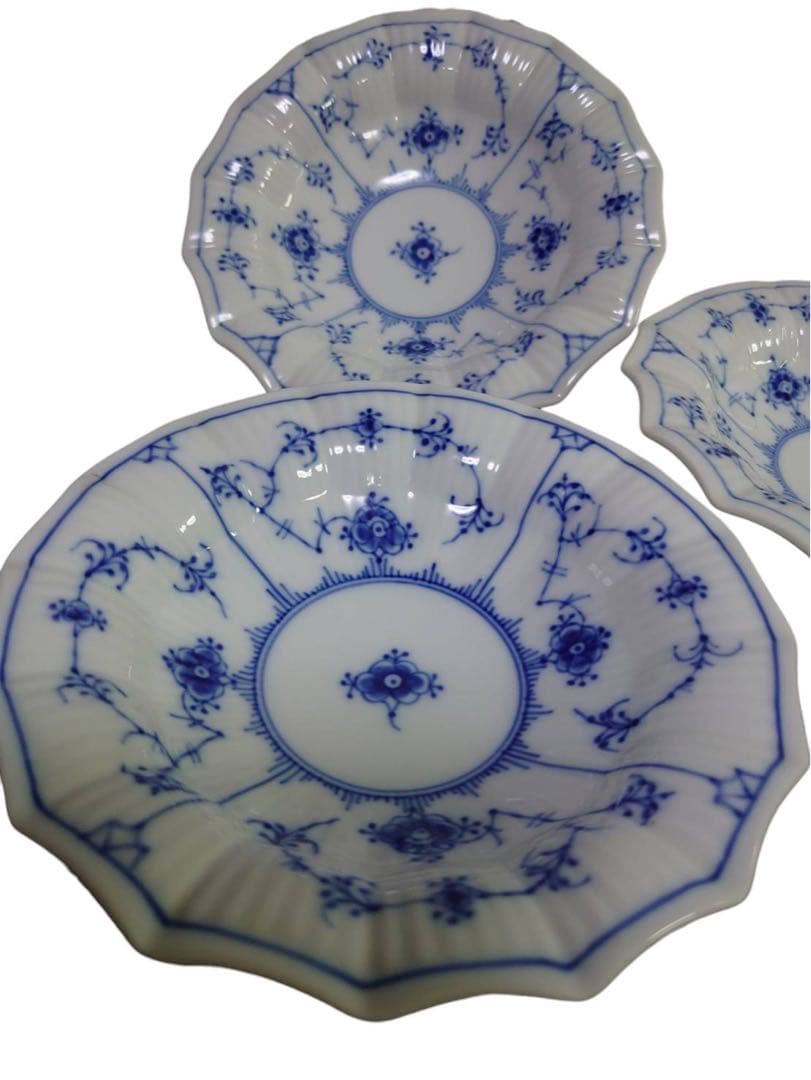 ロイヤルコペンハーゲン ブルーフルーテッド シェルディッシュ5枚セット