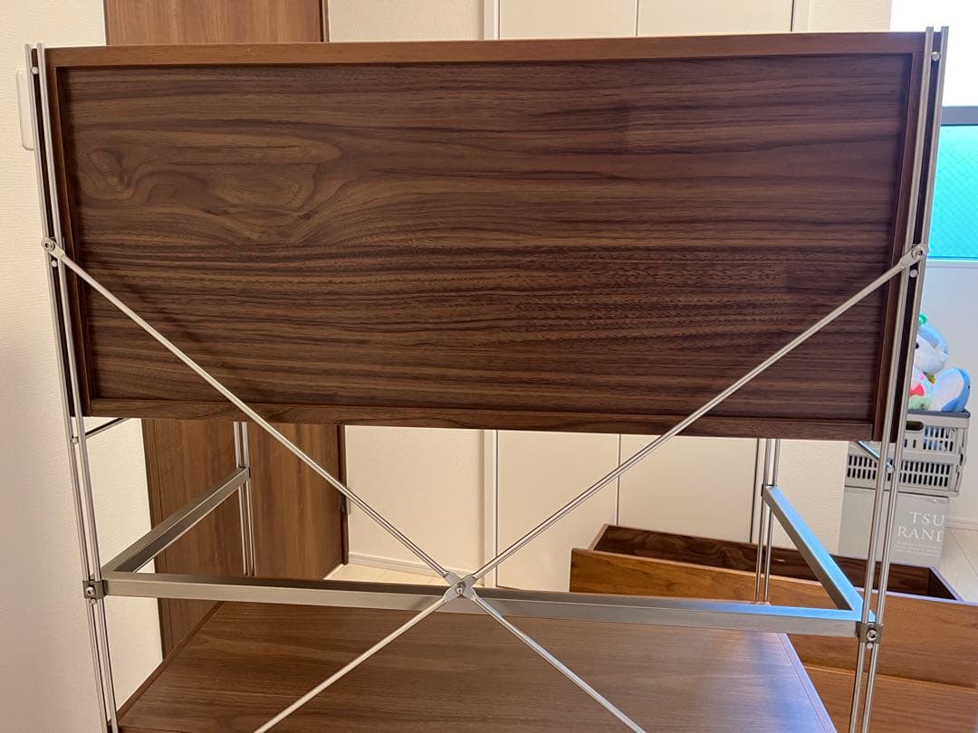 MUJI 無印良品 ユニットシェルフ ワイド 小 引き出し＋ガラス引き戸付き