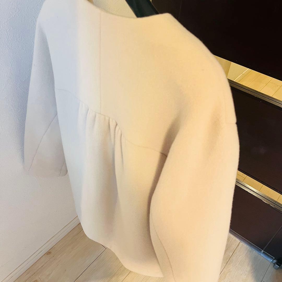 新品☆ANAYI ウールビーバークルーコート/セオリー、23区、セルフォード