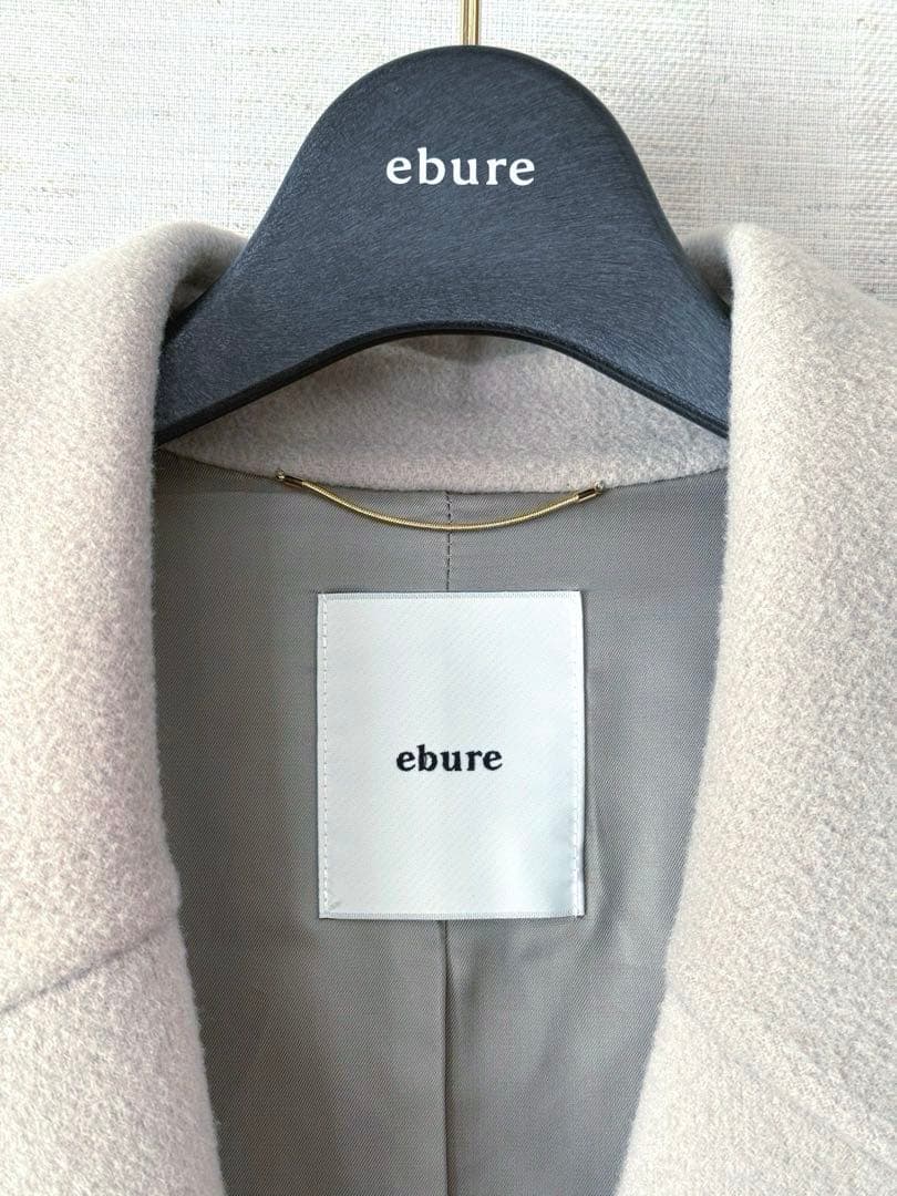 ebure エブール　スーパー120'sダブルビーバーショートコート