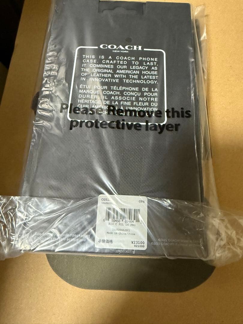 COACH 手帳型iPhone１４proスマホケース