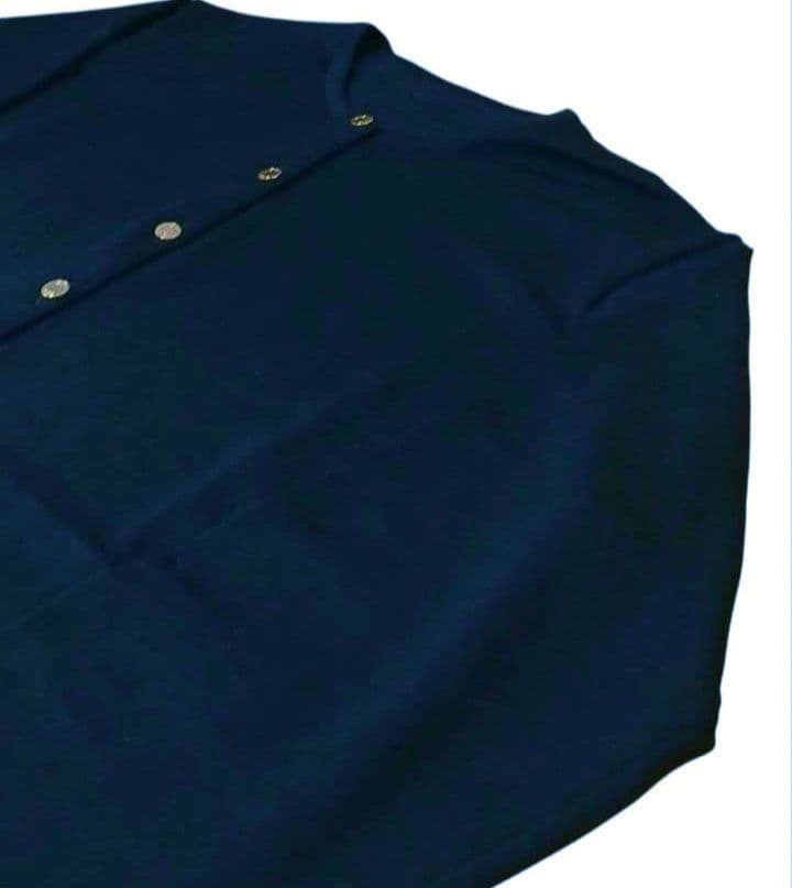 【未着用】MUSEDeuxiemeClasseクルーネックカーディガン金ボタン