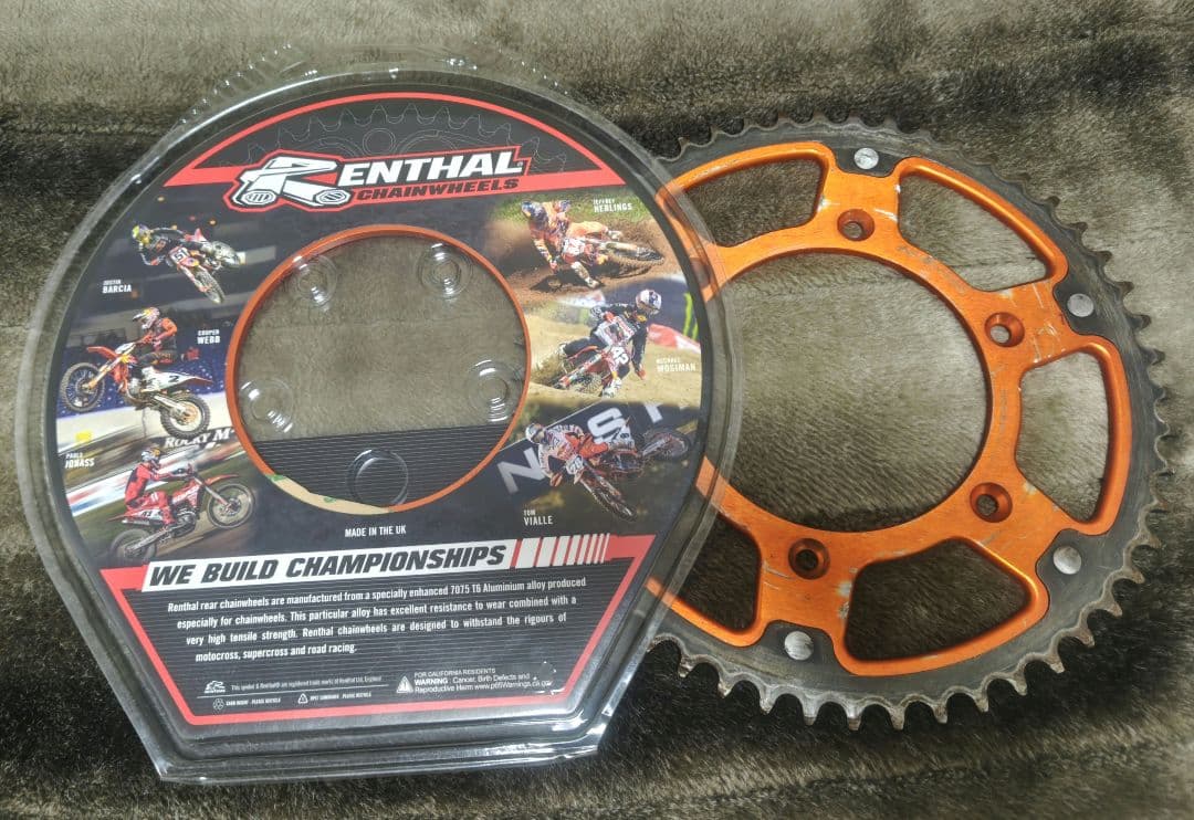 KTM ハスク　リアスプロケット52丁/51丁