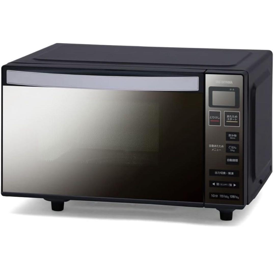 アイリスオーヤマ 電子レンジ MO-FM1805-B ミラーガラス 2022年製