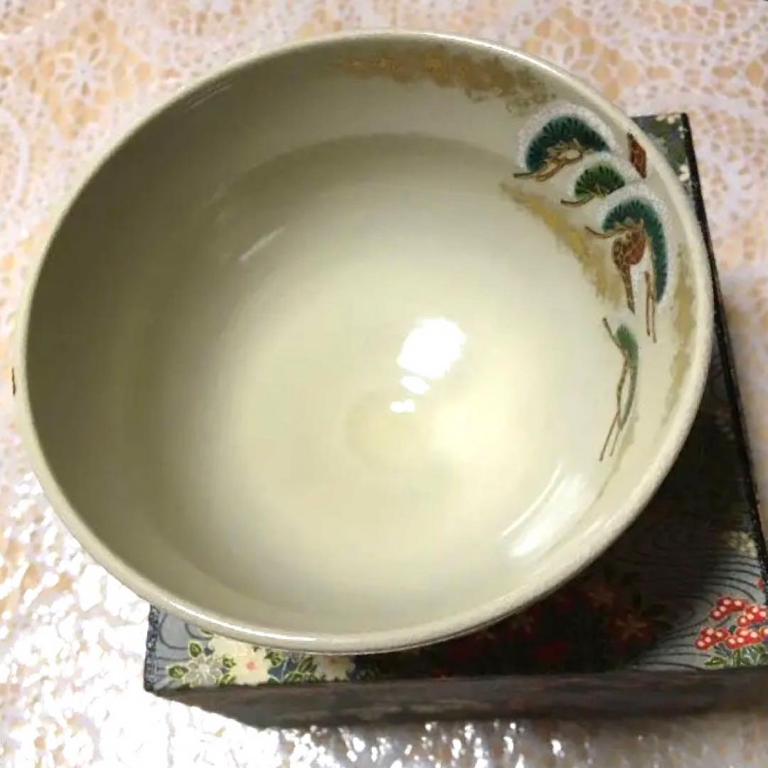 茶道具 抹茶茶碗 松とうさぎの絵柄   N484MC