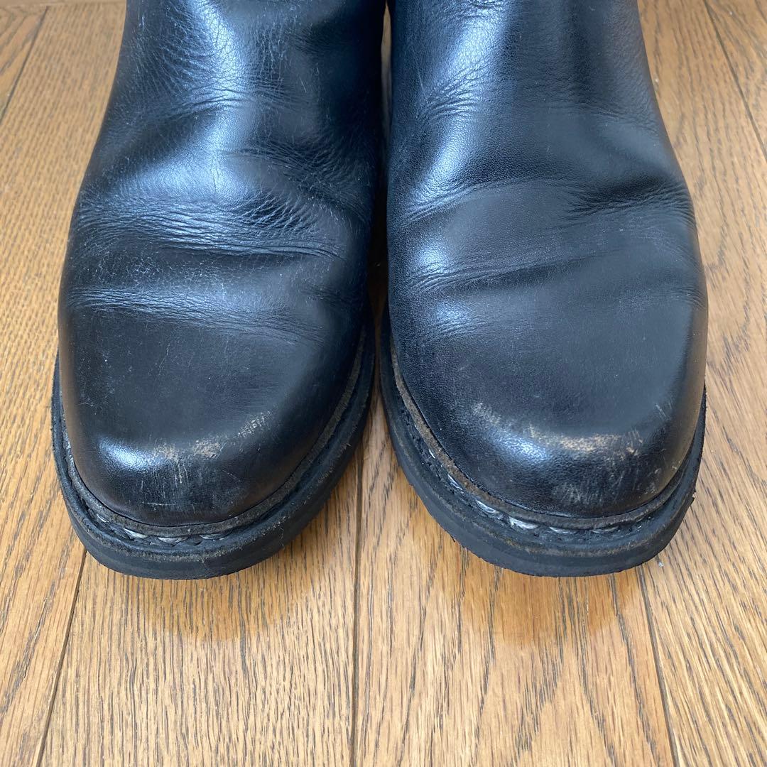paraboot 黒 サイドゴアブーツ レザー 41/2 24cm