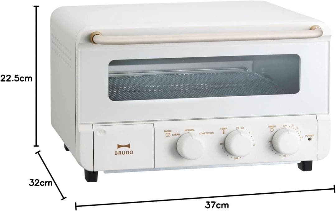 ★未開封品★ブルーノ スチーム＆ベイクトースター ホワイト BOE067-WH