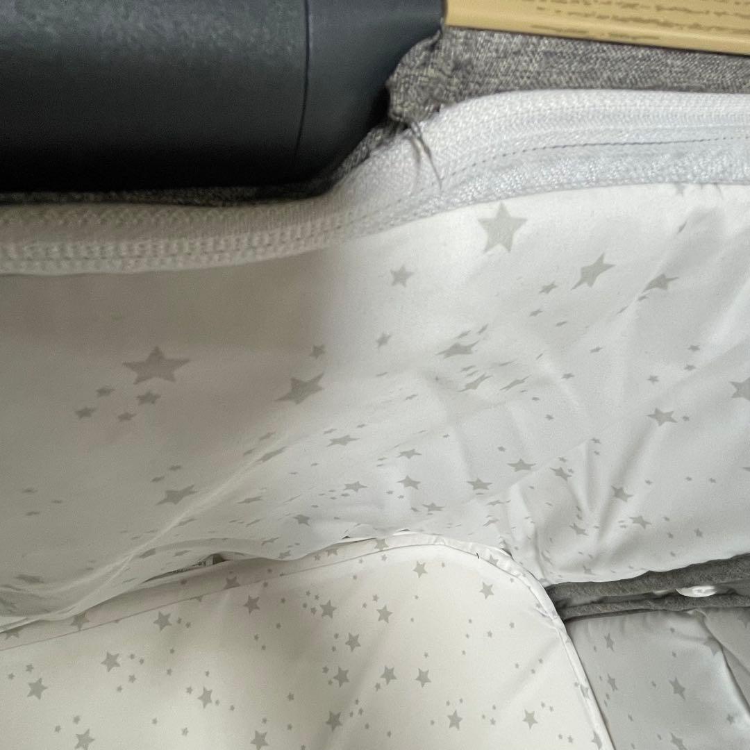 HZDMJ ベビーベット グレー 蚊帳付き 袋付き