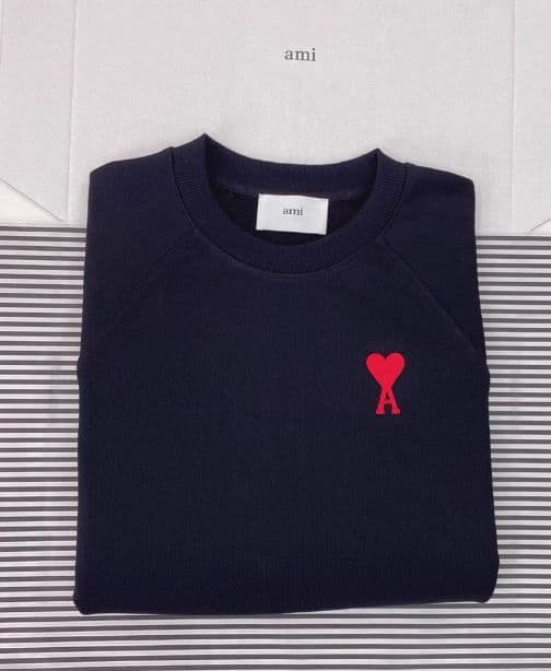 新品 Ami Paris アミパリ ブラック トレーナー　サイズ L