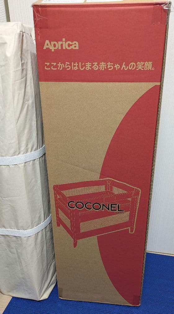 ココネルエアーAB ベビーベッド　ホワイトグレー