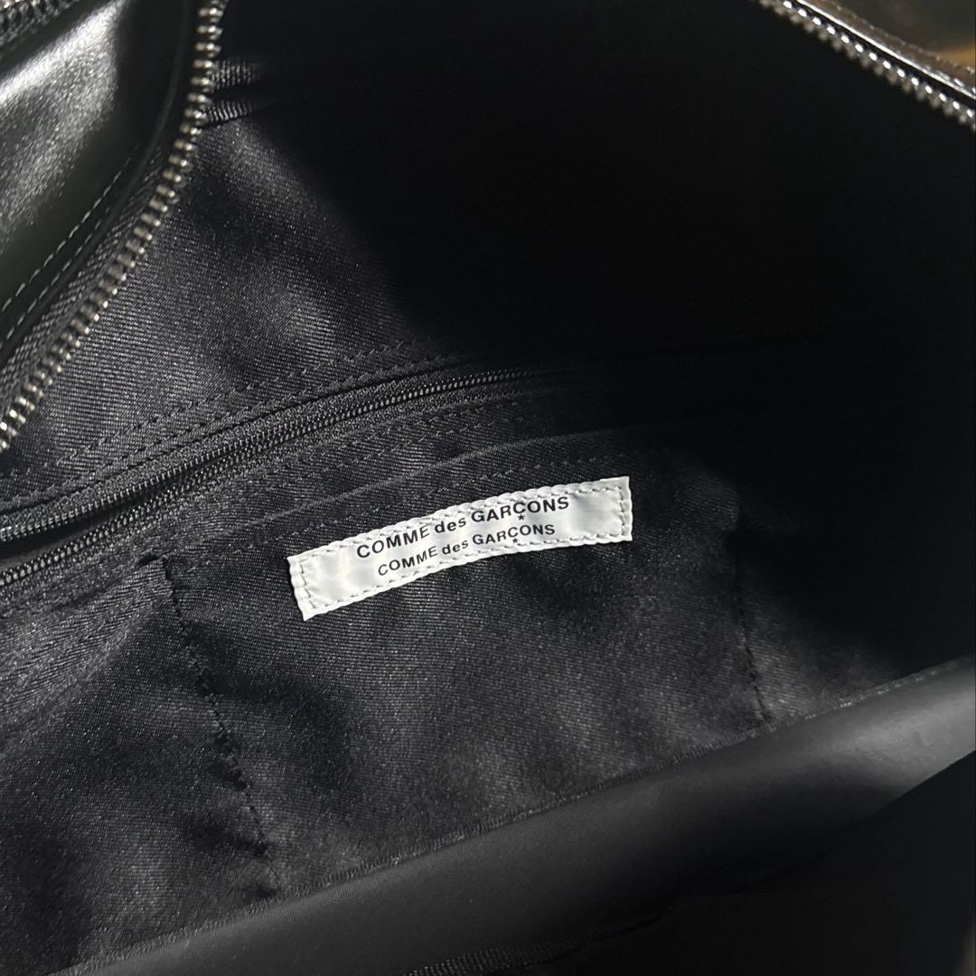 COMME des GARÇONS ハンドバッグ ボストンバッグ ブラック 牛革