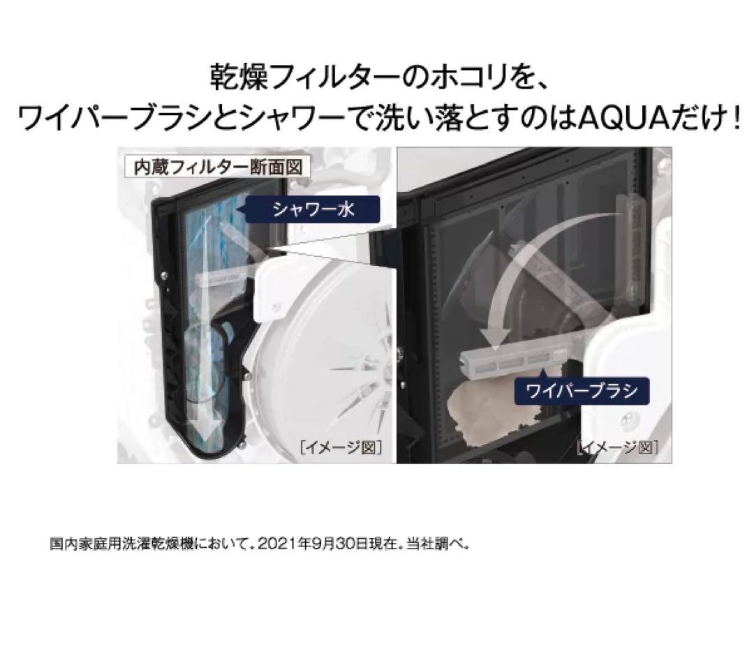 AQUA ドラム式洗濯機 12kg ヒートポンプ式定価21.3万