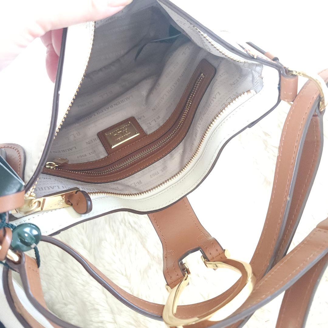 未使用タグ付きLAUREN RALPH LAUREN2WAYショルダーバッグ