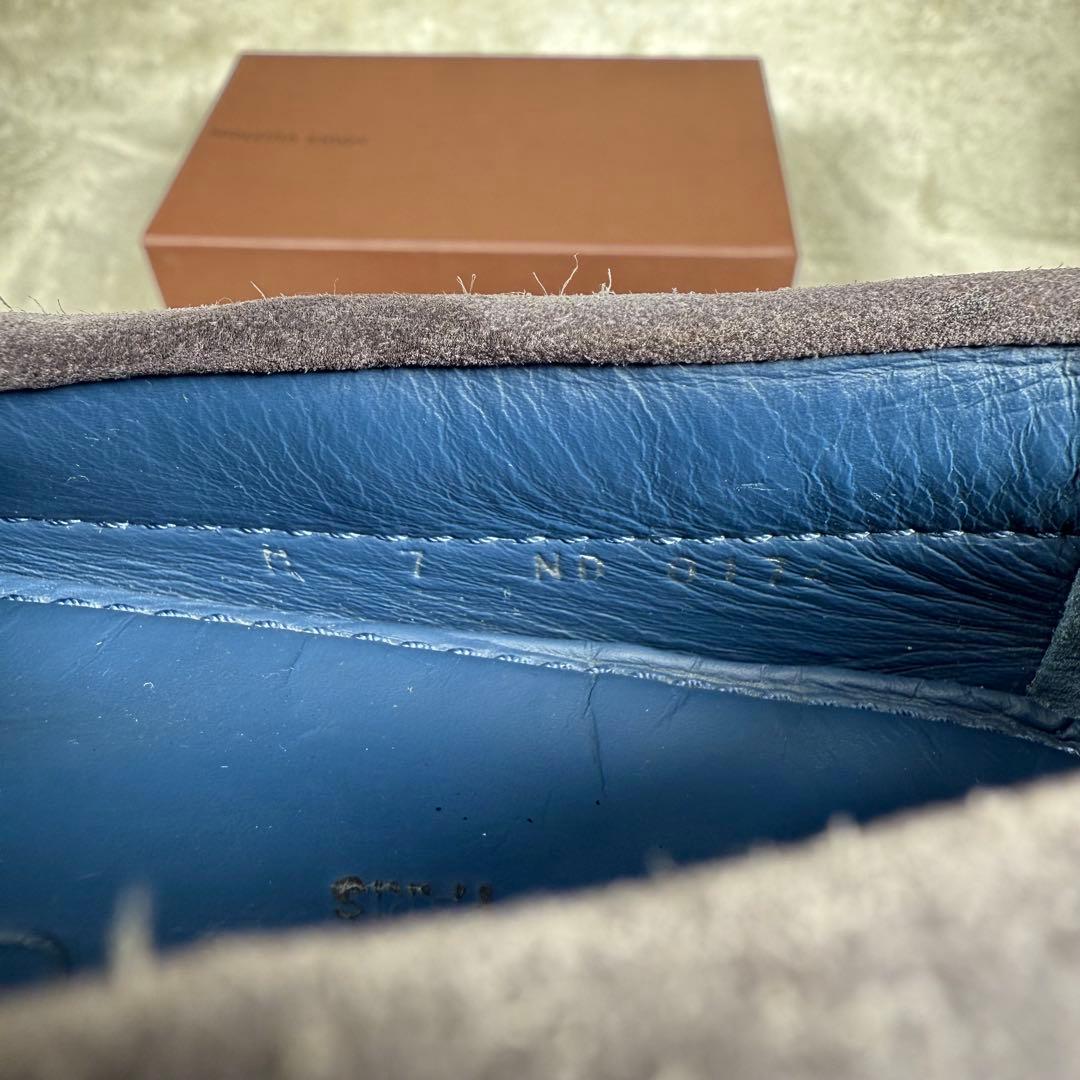 ルイヴィトン アリゾナライン モカシン 7 メンズ スエード ブルー