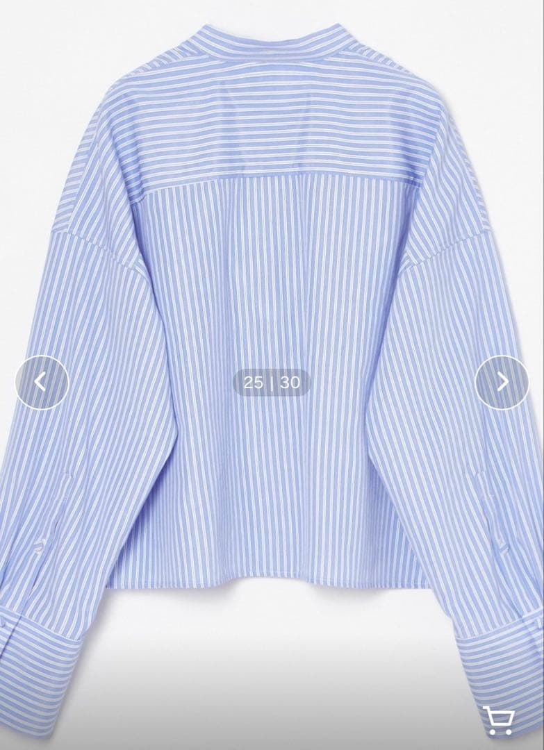 25ss アルアバイル エンブロイダリーポイントシャツ M スカラ ブルー