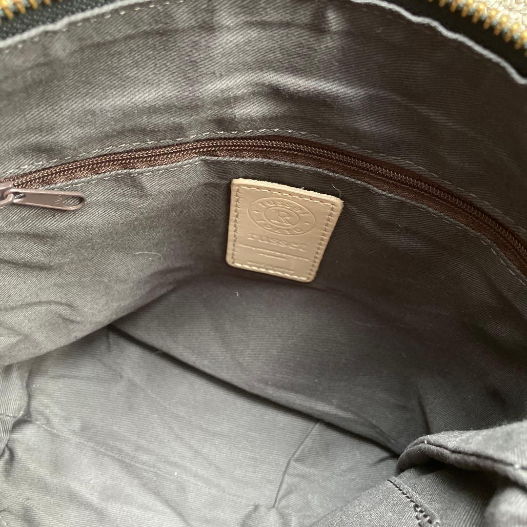 ラシット ソフトレザーショルダーバッグ　2way ブラック