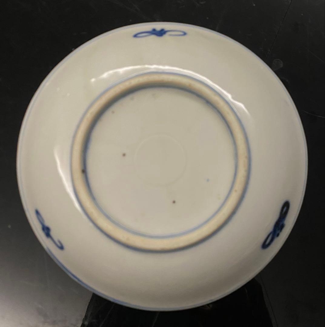 古伊万里染付山水文皿　6枚セット