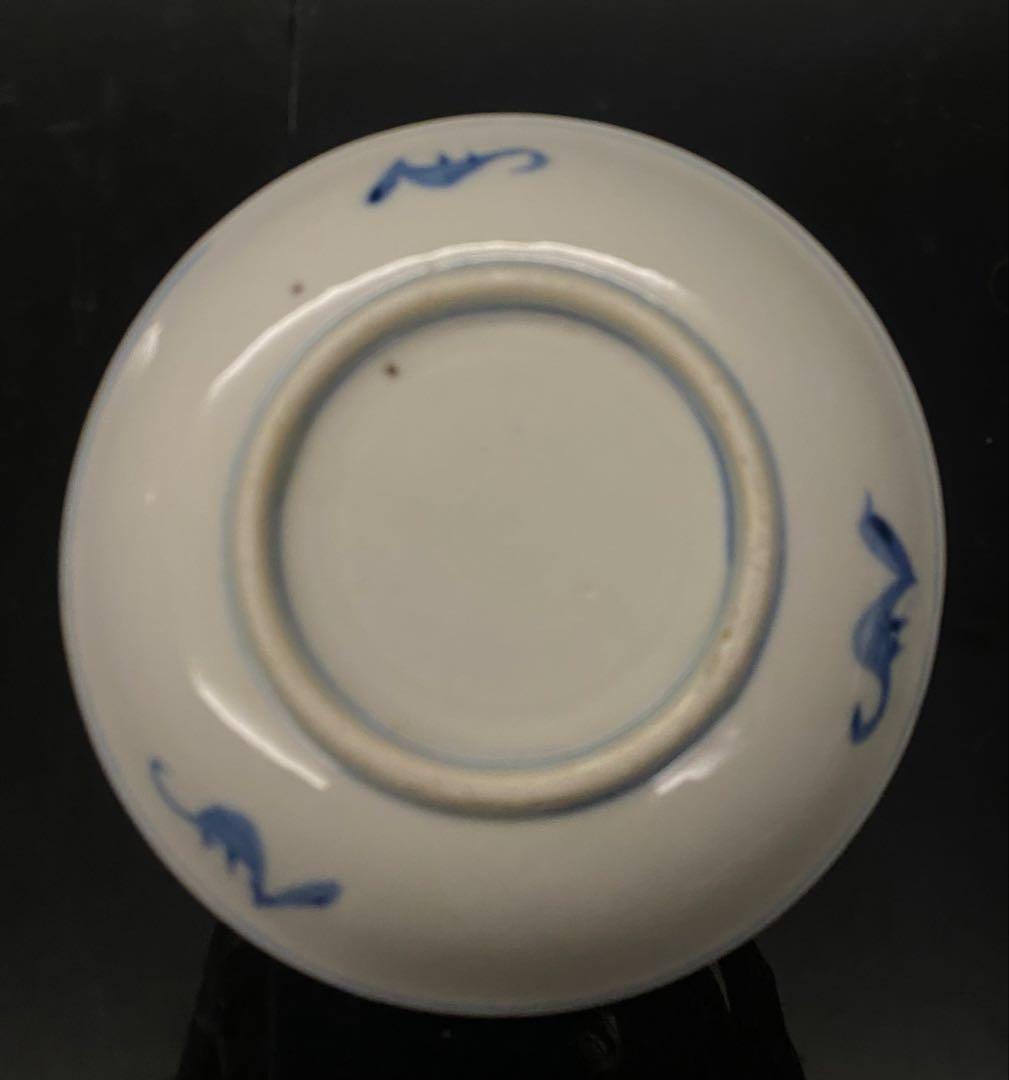 古伊万里染付山水文皿　6枚セット