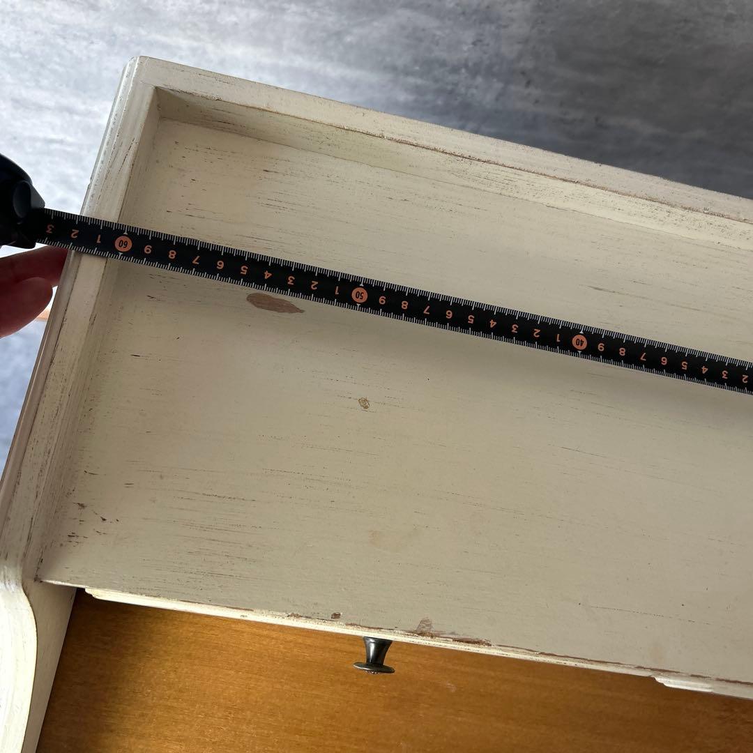 アンティーク加工 シャビーシック 猫脚コンソールデスク　椅子付