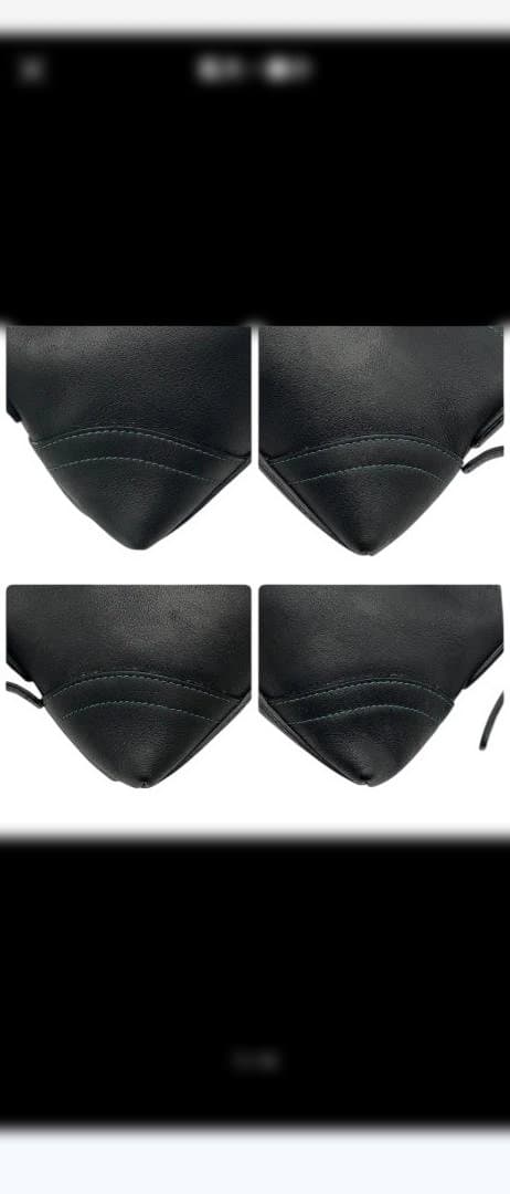 【極美品】COACHコーチ　ハンドバッグ　ポーチ　ブラック　レザー　　8A64