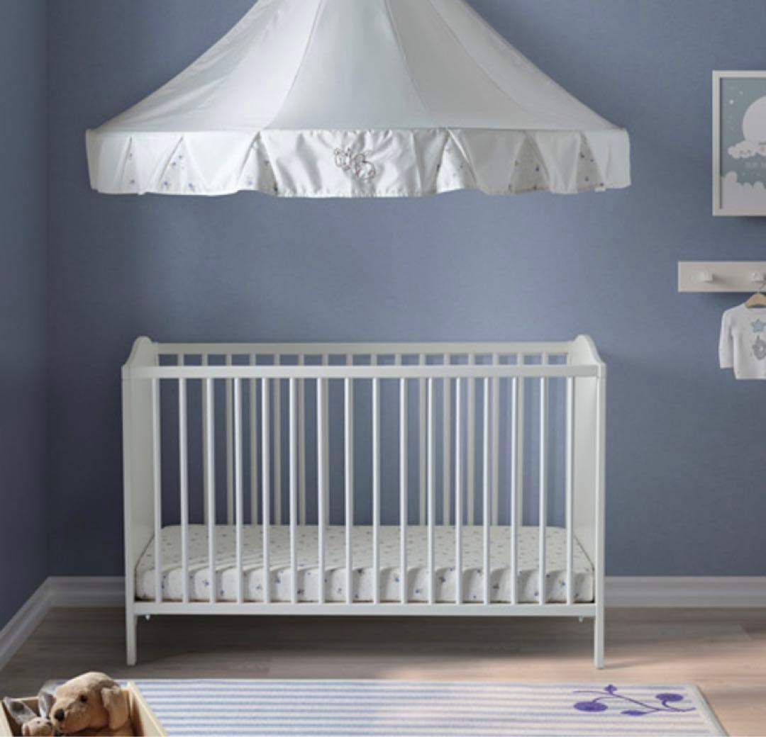 IKEAベビーベッドマットレス付(イェッテトロット)