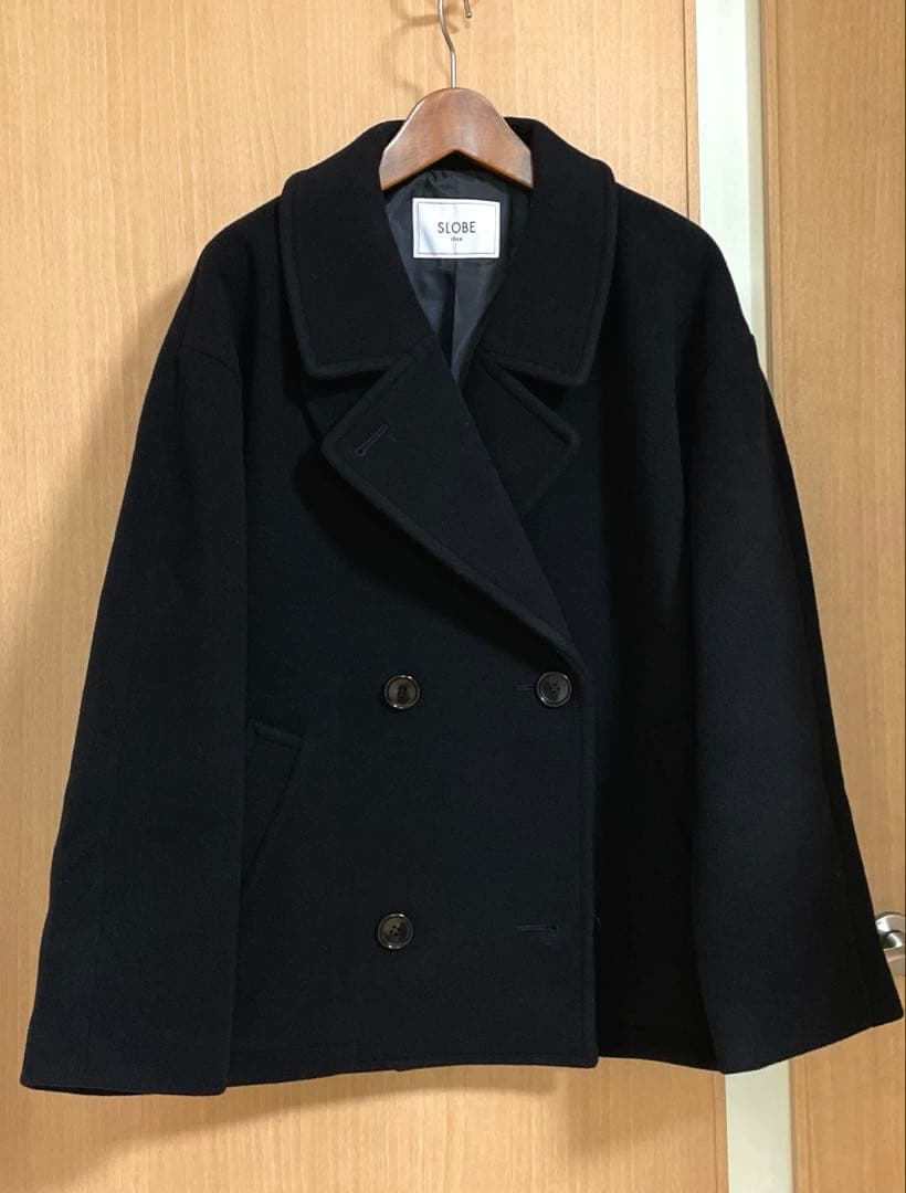 ☆美品☆スローブイエナ 定価38,500円ショートPコートショート丈2024AW