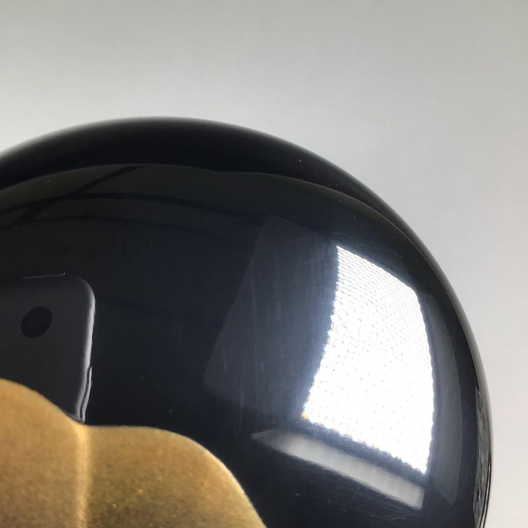 Ｒ３５８　棗　『中村湖舟作』『黒漆塗』『遠山蒔絵』『中棗』　共箱　茶道具