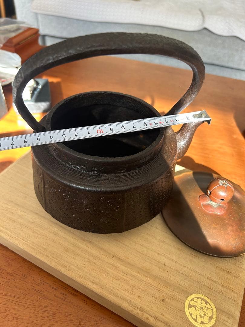 南部鉄天祐堂 希少天祐堂　鉄瓶　骨董品　 アンティーク 約1.5L