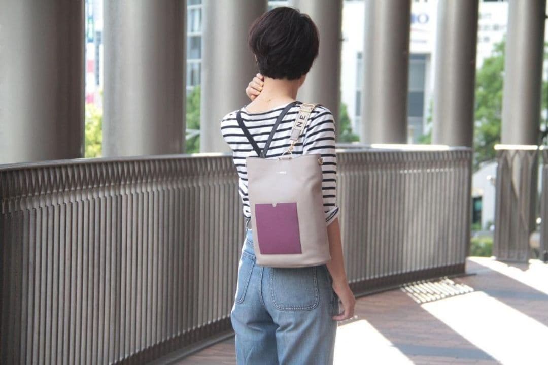 【美品】IANNE　❤️MONIQUE(モニク)❤️　グレー×パープル