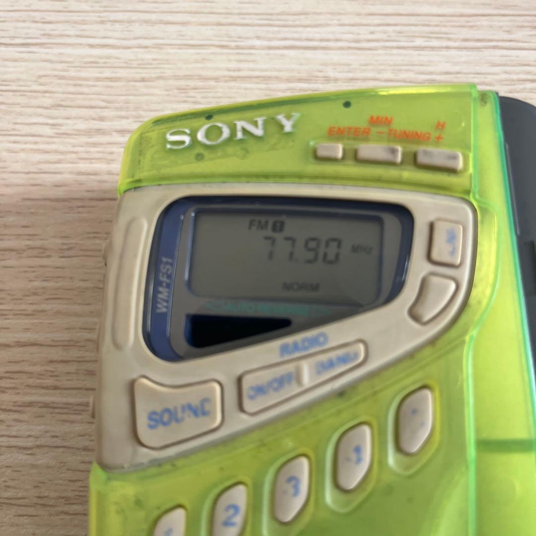 SONY カセットウォークマン WM-FS1 スケルトン★ジャンク品★