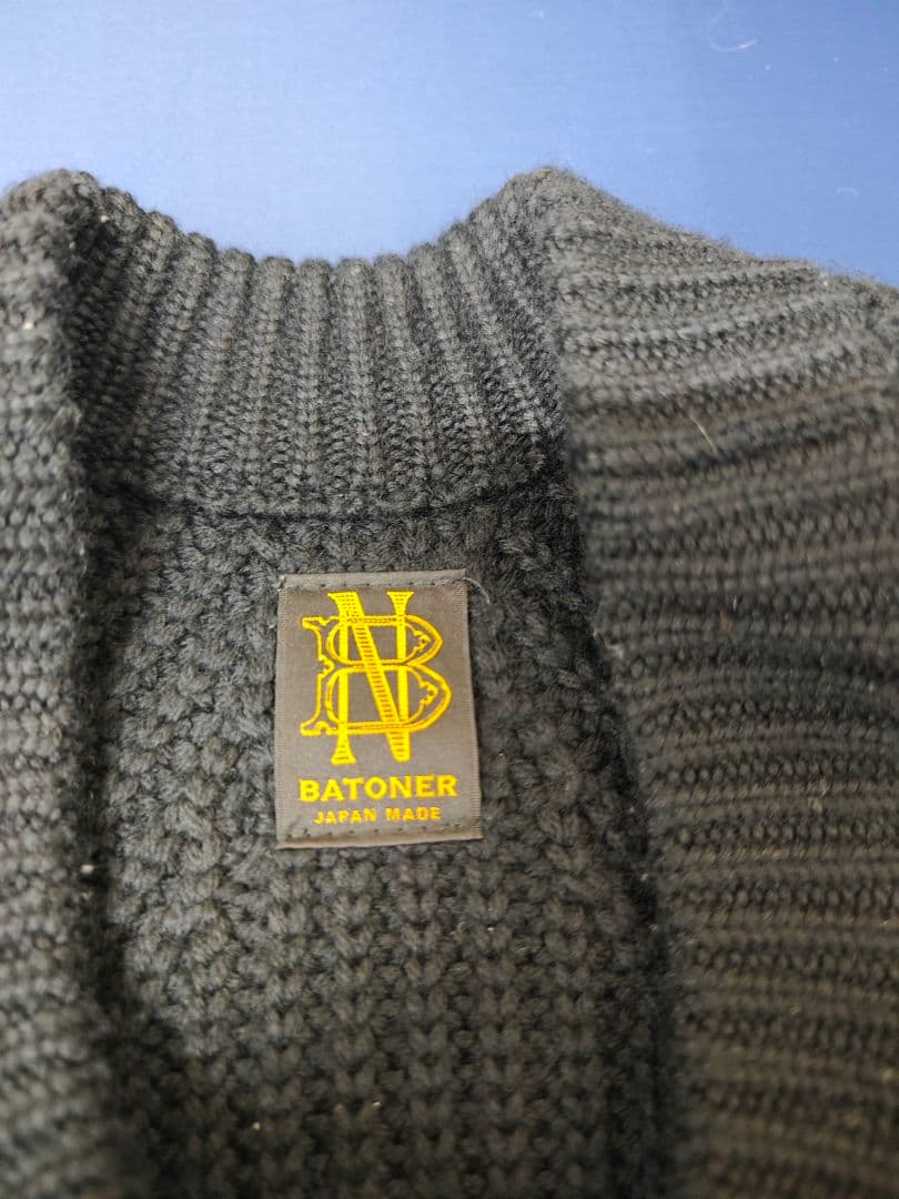 【BATONER/バトナー】 シグネチャーニット　クルーネック　3