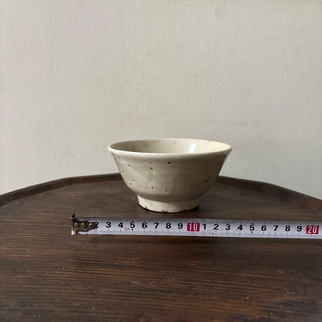 李朝大振り茶碗　鉢　白磁　韓国骨董品.アンティーク.古民芸.立原正秋