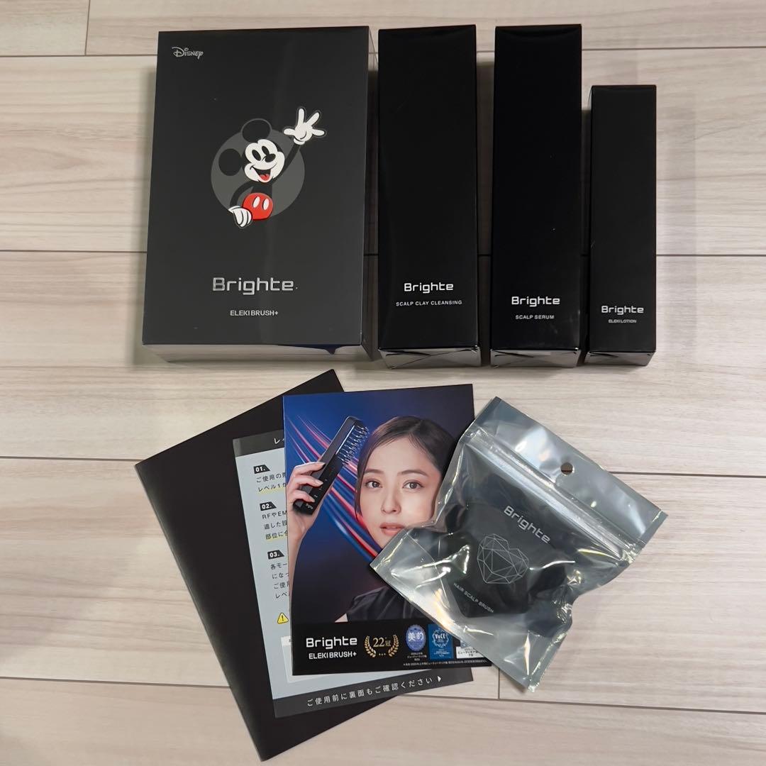 未使用　Brighte エレキブラシ+ 限定品ミッキー　特典4点付き　セット