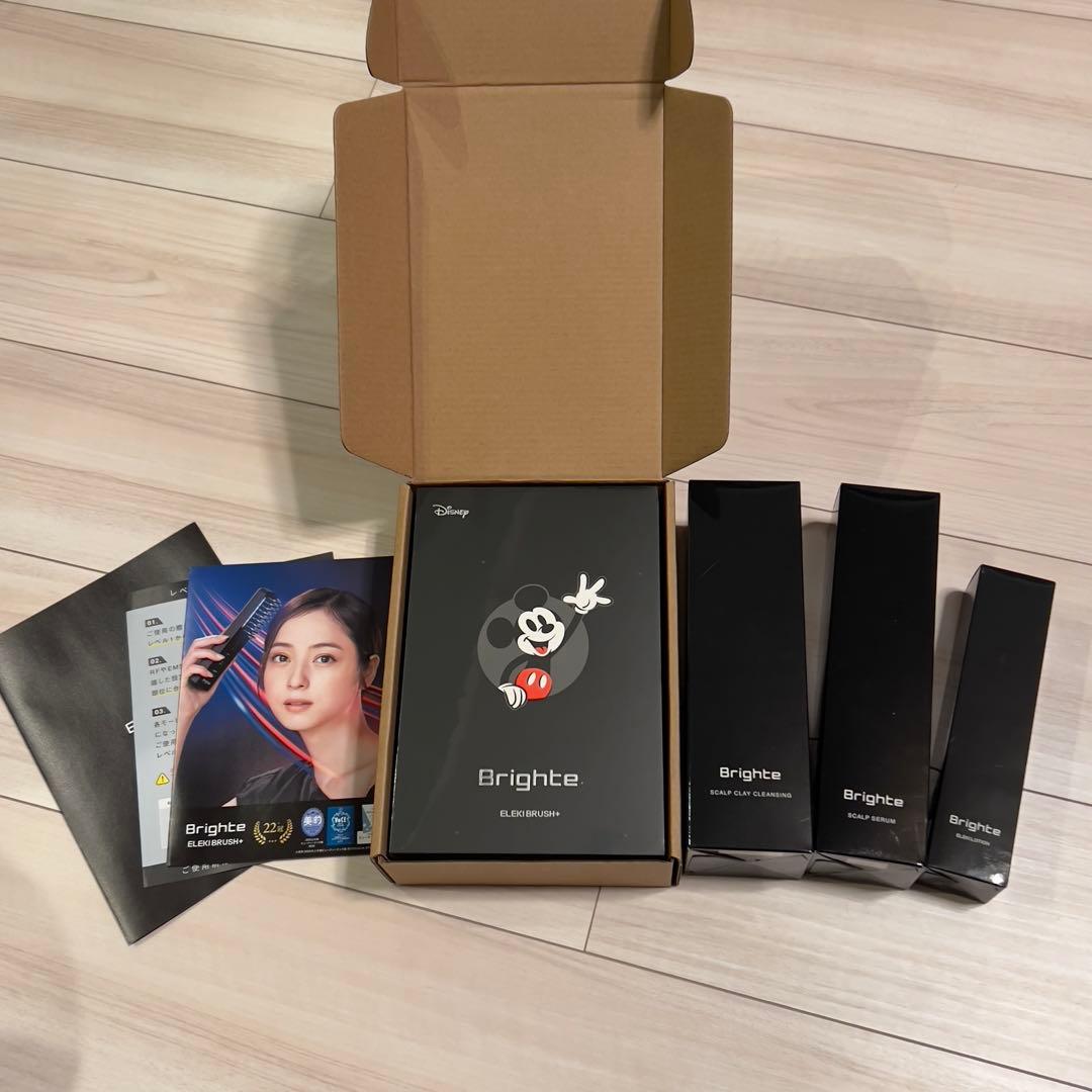 未使用　Brighte エレキブラシ+ 限定品ミッキー　特典4点付き　セット