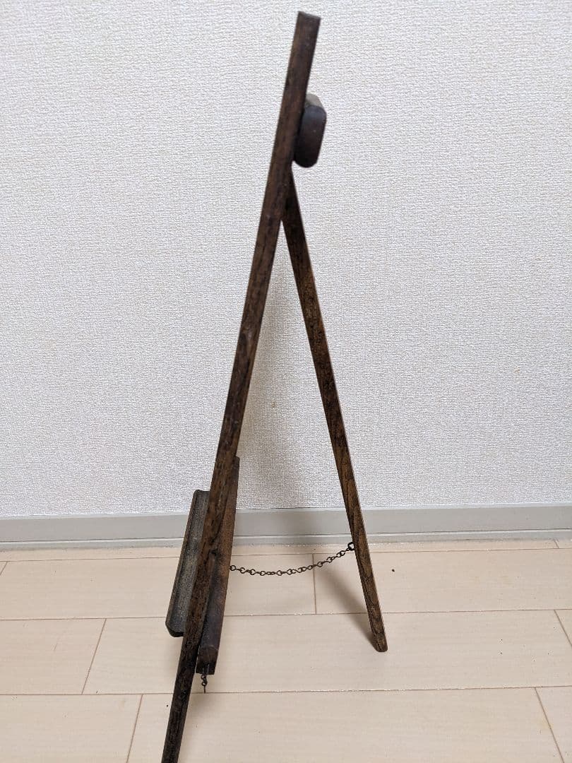 イギリスアンティーク　ショップボード　スレート黒板　木製イーゼル