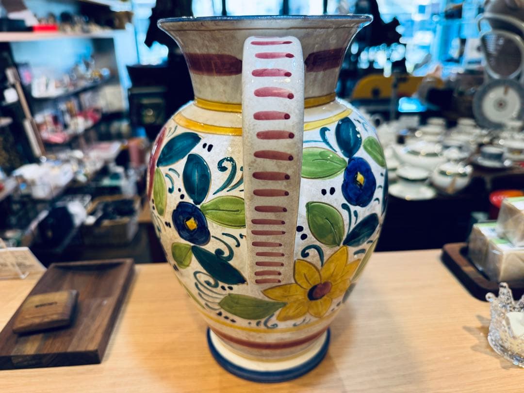 B8018【デルータ】フラワーベース 花瓶 花器 アンティーク イタリア製