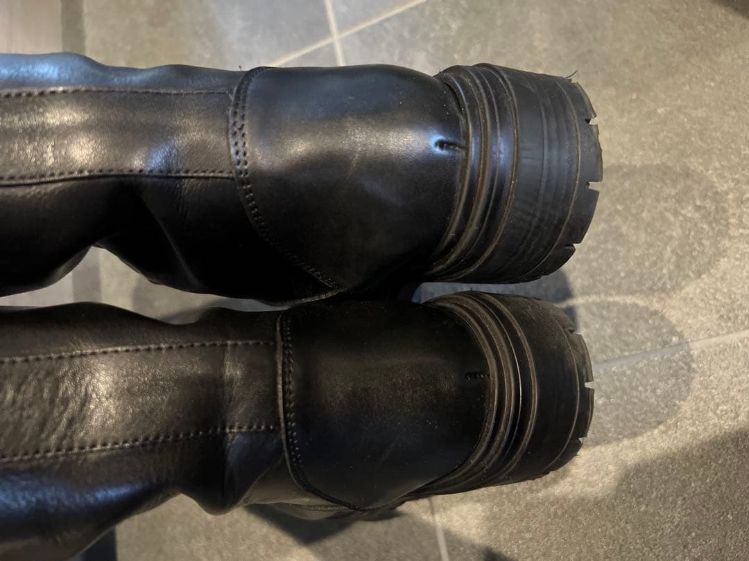 ユナイテッドアローズ　CORSO ROMA 9 レザー ロングブーツ　ブラック