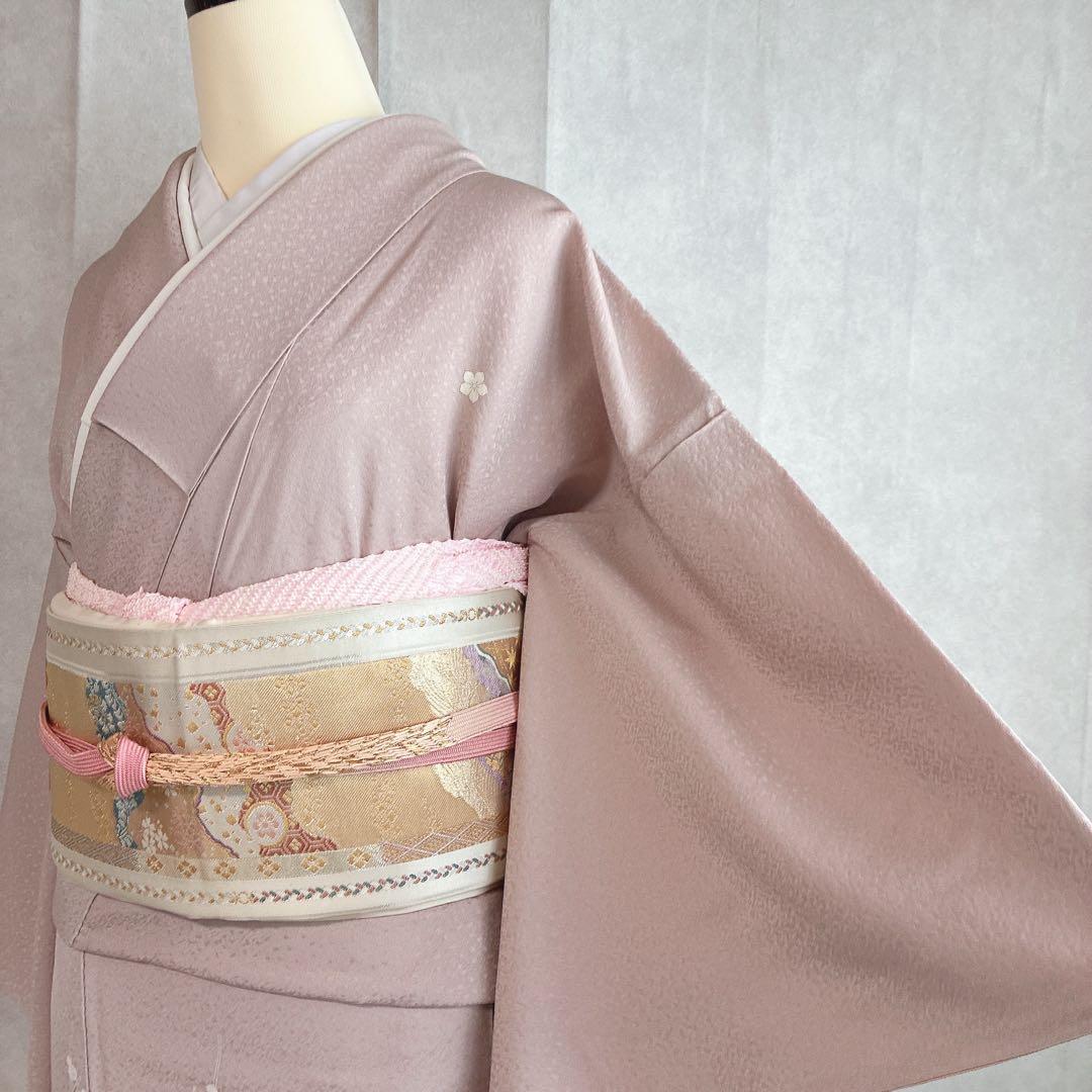 色留袖　フルセット　着物　正絹　五つ紋　大人の薄梅　気品やわらか　梅枝　J9