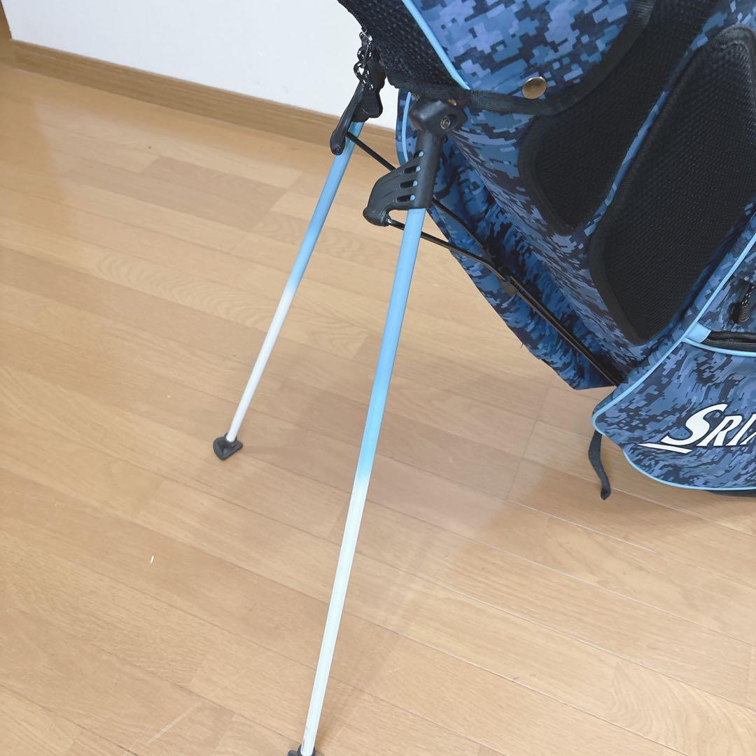 K433 SRIXON ブルー迷彩柄 スタンドキャディバッグ
