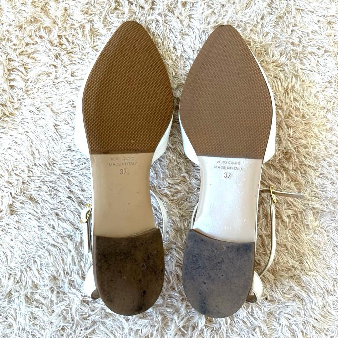 【未使用級】NEBULONI.E アンクルストラップフラットパンプス