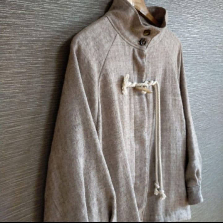 も*も様 【新品】tumuguツムグ シェットランドウールリネンヘリンボンショー