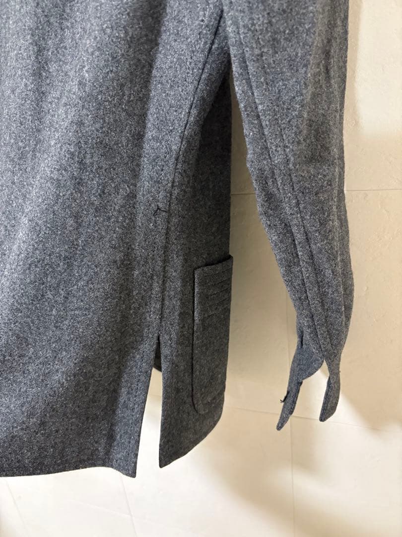 【希少】ヴィンテージCÉLINE ショート丈コート/ウール/グレー