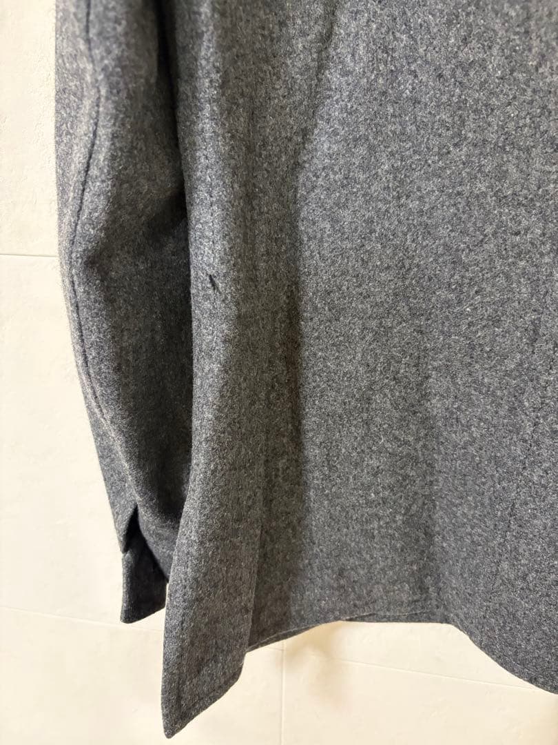 【希少】ヴィンテージCÉLINE ショート丈コート/ウール/グレー